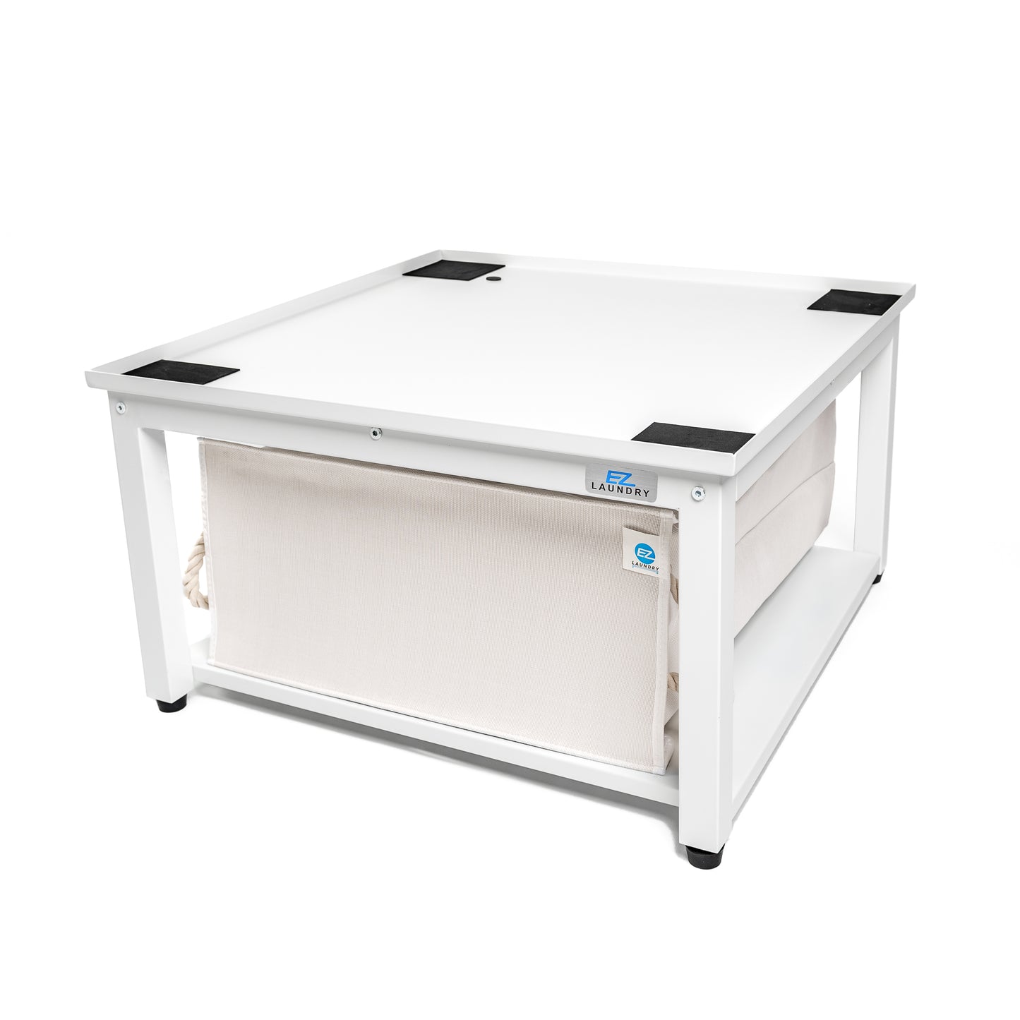 EZ Laundry Universal Pedestal 29" for Washing Machine & Dryer Base Platform - with matching Hamper BUNDLE - Universal Fit - Quality Steel up to 29 inches