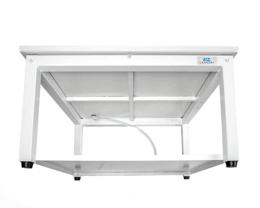 EZ LAUNDRY Universal Fit Washer & Dryer Pedestal with Storage Shelf and Drain Pan - (Standard)