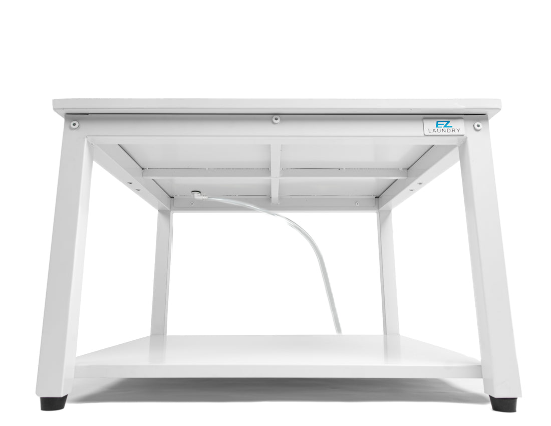 EZ LAUNDRY Universal Fit Washer & Dryer Pedestal with Storage Shelf and Drain Pan - (Standard)