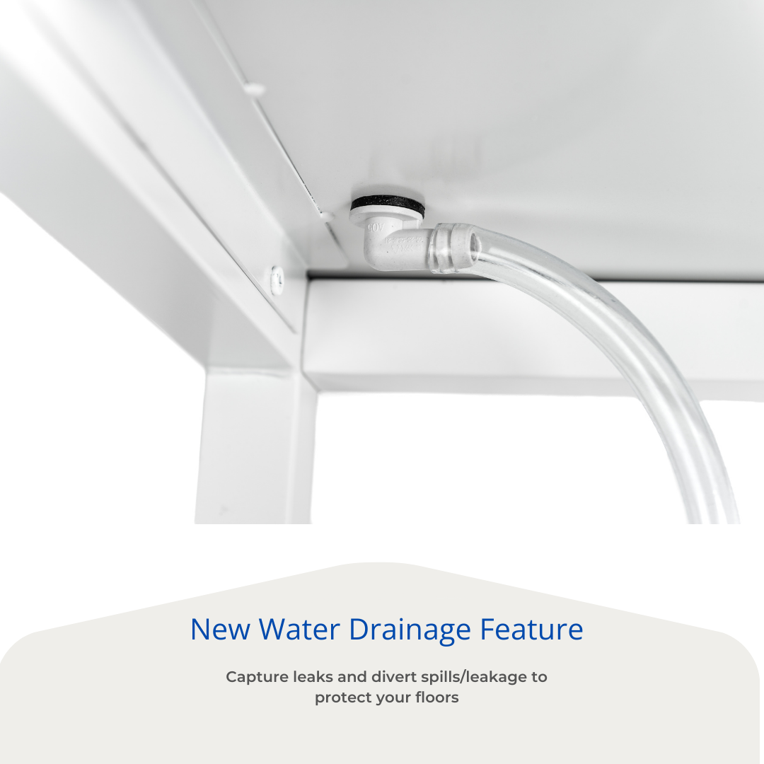 EZ LAUNDRY Universal Fit Washer & Dryer Pedestal with Storage Shelf and Drain Pan - (Standard)