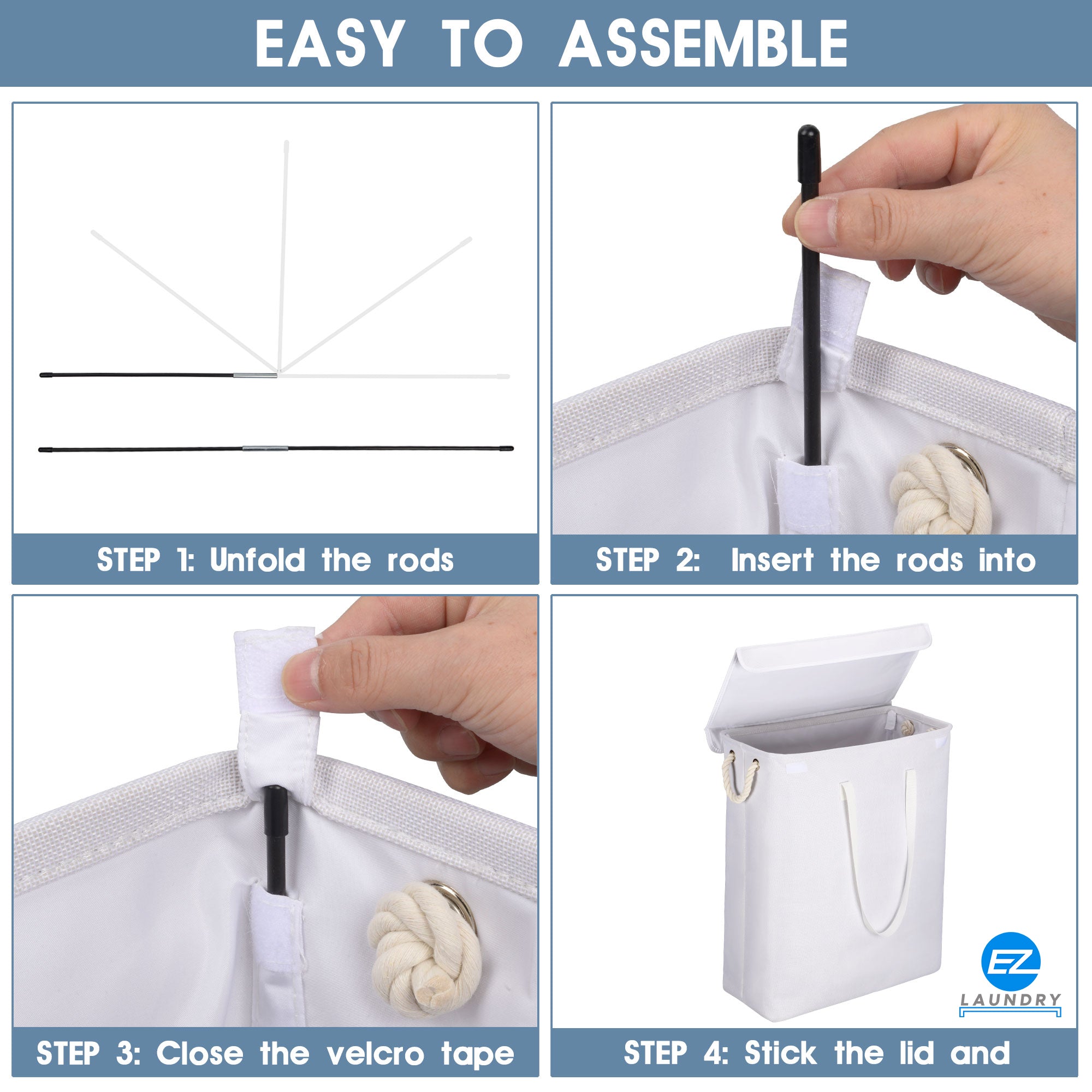 EZ Laundry Universal Pedestal 29" for Washing Machine & Dryer Base Platform - with matching Hamper BUNDLE - Universal Fit - Quality Steel up to 29 inches