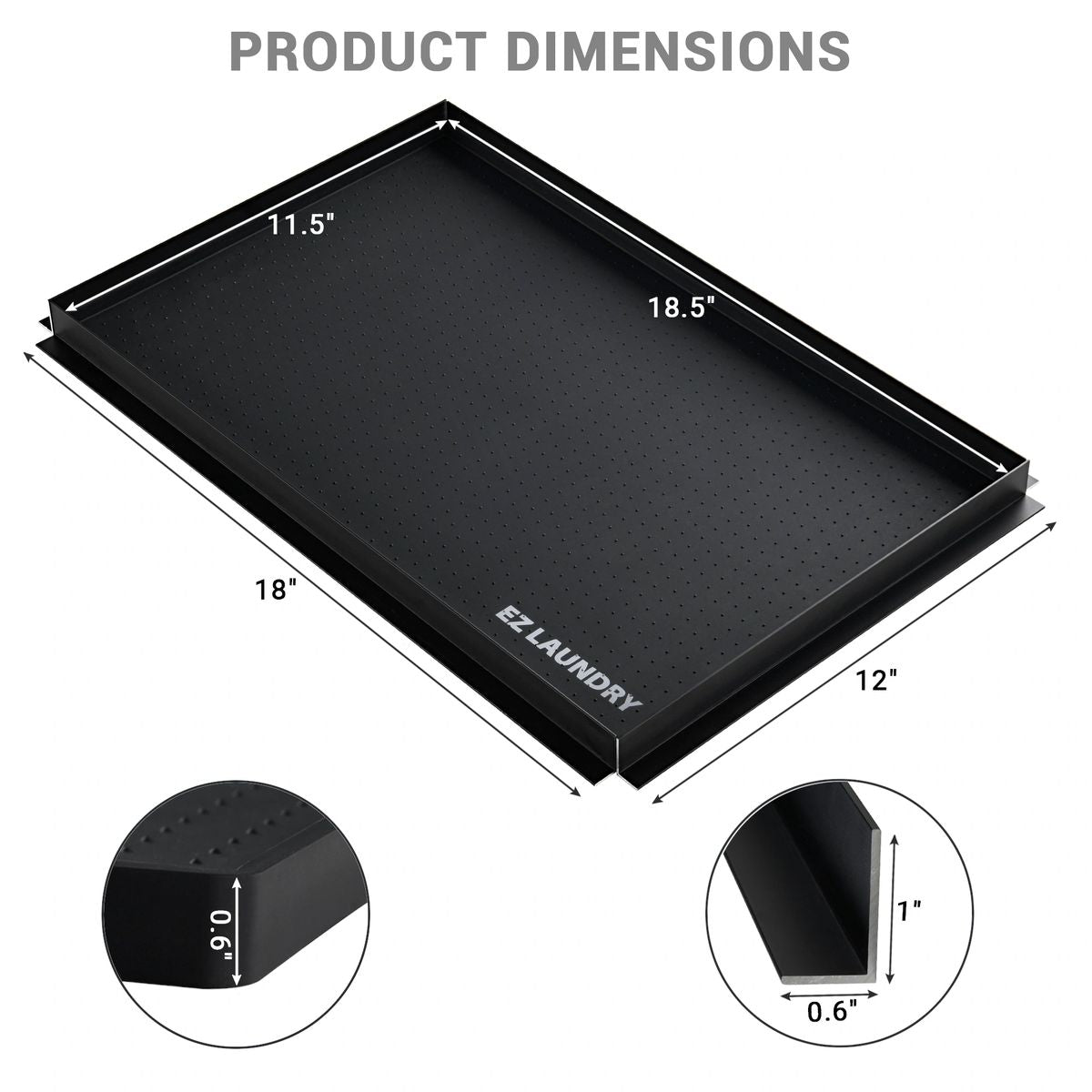 EZ Laundry Basket Hamper Extra Large XL 30 Gallons with Silicone Mat Protector Cover & Guard Rails