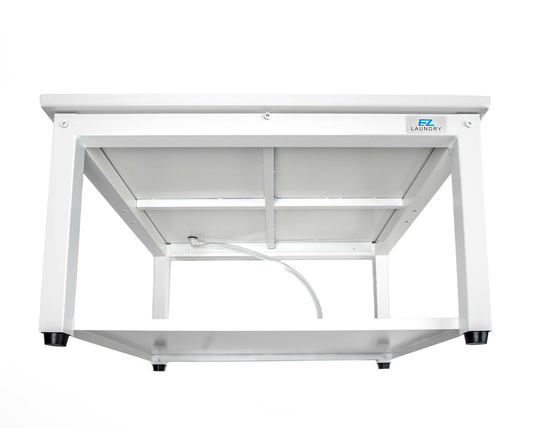 EZ LAUNDRY Universal Fit Washer & Dryer Pedestal with Storage Shelf and Drain Pan - (Standard)